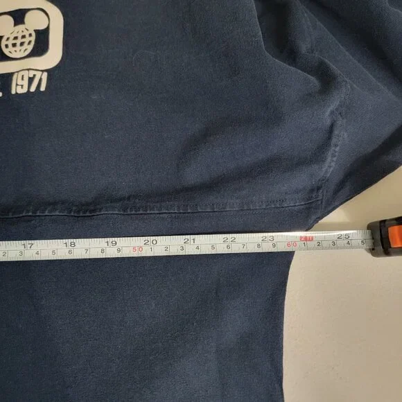 Disney Parks Authentic Walt Disney World Spirit Jersey Size M Blue Mickey Cotton - Picture 9 of 12